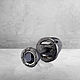 Серьга-пусета из серебра с черным бриллиантом ARTEFACT BLACK, Одиночная серьга, Москва,  Фото №1