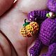 Заказать Хэллоуинский котик с тыквой, мини котик. Вязаные радости (crochet-funs). Ярмарка Мастеров. . Мини фигурки и статуэтки Фото №3