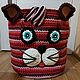 Корзинка "Котик" для хранения игрушек, Корзины, Омск,  Фото №1