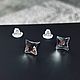 Серьги - гвоздики Swarovski ромбики. Серьги классические. TLN North. Ярмарка Мастеров.  Фото №12