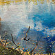 Painting leaf fall Autumn landscape Reflections in oil, Pictures, Ekaterinburg,  Фото №1