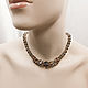 Necklace Silver GOLDEN CHESTNUT Rauchtopaz pearls Keshi Natural stones, Necklace, Moscow,  Фото №1