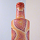 Бутылка, точечная роспись "Пылающие сердца", Вазы, Зеленоград,  Фото №1