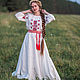 Платье с вышивкой Звездные половинки, Народные платья, Белгород,  Фото №1