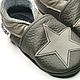 Gray Star Baby Shoes, Dark Gray Slippers, Kids' Moccasins. Footwear for childrens. ebooba. Online shopping on My Livemaster.  Фото №2