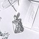 Кулон карта Таро Звезда The Star серебро родированное. Кулон. Aventure.Jewelry. Интернет-магазин Ярмарка Мастеров.  Фото №2