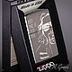 Зажигалка Zippo 150 с гравировкой Just take it easy man. Зажигалки. Маргарита Гроза (мастер). Ярмарка Мастеров.  Фото №6