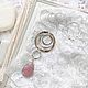Rose Tenderness pendant with rose quartz - stylish large pendant. Necklace. LovelyStones. My Livemaster. Фото №5