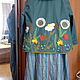 Dress the cocoon to the floor 'turquoise Dahl'. Dresses. Reelika (reelika44). My Livemaster. Фото №5