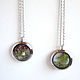Прозрачный Кулон Цветы Мох Лесной Кулон в серебре Living Memory Locket. Подвеска. Анастасия и Карина. Ярмарка Мастеров.  Фото №6