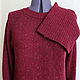 Твидовый свитер-платье со съемным снудом, меринос. Свитеры. FAVORITE KNITWEAR (Наталья). Интернет-магазин Ярмарка Мастеров.  Фото №2