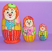 Матрёшка"Клоуны" 3 места