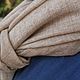 Мужской теплый шарф из кашемира цвета айвори. Шарфы. SaraswatyShop Шали Пледы Палантины. Интернет-магазин Ярмарка Мастеров.  Фото №2