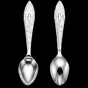 Посуда handmade. Livemaster - original item Silver spoon on the tooth ROCKET. Handmade.
