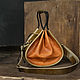 Кожаная сумка-мешок Оливковый цвет "Bucket bag", Сумка-мешок, Барнаул,  Фото №1