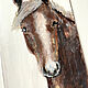 "Длинные ресницы" картина акрилом (лошадь, коричневый). Картины. 'Море внутри' Надежда. Интернет-магазин Ярмарка Мастеров.  Фото №2