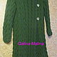 Order Coat knitted 'Charming braids '. Galina-Malina (galina-malina). Livemaster. . Coats Фото №3