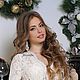 Свадебные серьги айвори Незнакомка. Белые кружевные серьги легкие. Серьги. Юлия М. (кружевные украшения) (frivoyulite). Ярмарка Мастеров.  Фото №7
