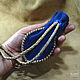 A pouch for runes and gorgeous blue leather. Baggie. Kooht. My Livemaster. Фото №6
