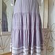 Linen Skirt Long Light Lavender Boho. Skirts. CreativChik by Anna Krapivina (Creativchik). My Livemaster. Фото №5