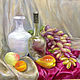 Натюрморт с виноградом масло, холст, Картины, Москва,  Фото №1