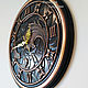 Reloj de pared de metal, cobre pulido, redondo. Watch. KancyrevDecoration. Ярмарка Мастеров.  Фото №4