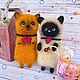 Мартовский котик. Войлочная игрушка. Татьяна (Neffelttoys). Ярмарка Мастеров.  Фото №4