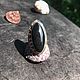 Кольцо с обсидианом. Кольца. Karma-jewelry. Ярмарка Мастеров.  Фото №6