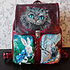 Backpack leather city hand-painted for Marina, Classic Bag, Noginsk,  Фото №1