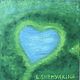 Oil pastel painting of the lake in the form of a heart'In Italian'»280h280mm, Pictures, Volgograd,  Фото №1