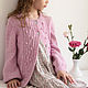 Заказать Цветочный кардиган вязаный для девочки. VA kids knitwear. Ярмарка Мастеров. . Кардиган Фото №3