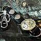 Pocket steampunk keychain watch 'OPEN GEAR'. Pocket watch. Neformal-World. Online shopping on My Livemaster.  Фото №2