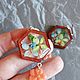 Серьги из дерева и ювелирной смолы. Серьги классические. Charme deco Декор для дома/Бижутерия. Интернет-магазин Ярмарка Мастеров.  Фото №2