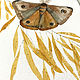 Order 'Wind in the willows' watercolor painting (butterflies, yellow. Nadezda Perova. Livemaster. . Pictures Фото №3