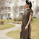Заказать Эксклюзивное платье ручной работы Taupe Dress. Irena Levkovich WoolWonders. Ярмарка Мастеров. . Платья Фото №3