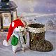 Мышонок с валенком. Войлочная игрушка. Шерстяные затеи Власова Кэт (kattywooljoy). Интернет-магазин Ярмарка Мастеров.  Фото №2