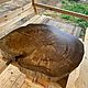 Заказать Стол из спила дерева. Раковины из натурального камня/Слэбы. Ярмарка Мастеров. . Столы Фото №3