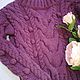 Women's sweater 'Grapes' slumped shoulders. Sweaters. imknitwear. My Livemaster. Фото №5
