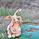 Hare Teddy Mario rabbit collectible author's Bunny Easter. Teddy Toys. NatalyTools (natalytools). My Livemaster. Фото №5