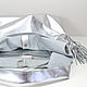 Order Silver Shoulder Bag Leather Shoulder Bag Silver Gold Package Tank Top. BagsByKaterinaKlestova (kklestova). Livemaster. . Sacks Фото №3