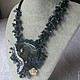 Order Salamander pendant in black agate. handmade jewelry. Livemaster. . Necklace Фото №3