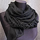 Exclusive silk embroidered scarf from Gucci fabric dark beige. Shawls1. Platkoffcom. My Livemaster. Фото №6