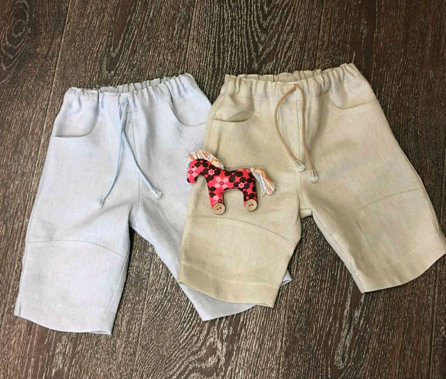 Льняные шорты для мальчика