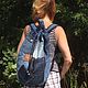 Backpack denim Ampersand. Backpacks. bRucksack. Online shopping on My Livemaster.  Фото №2