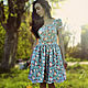 Summer cotton dress 'the Fragrance of flowers', Dresses, Losino-Petrovsky,  Фото №1