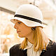 Заказать Шляпа Мери белая. EDIS | дизайнерские шляпы Наталии Эдис. Ярмарка Мастеров. . Шляпы Фото №3
