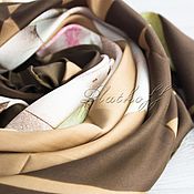 Аксессуары handmade. Livemaster - original item Copy of Шелковый платок из ткани Dior "Удивительный". Handmade.