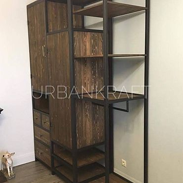 Шкаф в стиле лофт. Urban Craft/Городское Ремесло. Мебель ручной работы - Ярмарка Мастеров Мебель ручной работы. Ярмарка Мастеров - ручная работа Шкаф в стиле лофт. Handmade.