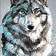 The Snow Wolf. Original. Pastel. Pictures. Valeria Akulova ART. Online shopping on My Livemaster.  Фото №2