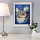 Order Painting cat portrait of a cat in oil 40h30. Yulia Berseneva ColoredCatsArt. Livemaster. . Pictures Фото №3
